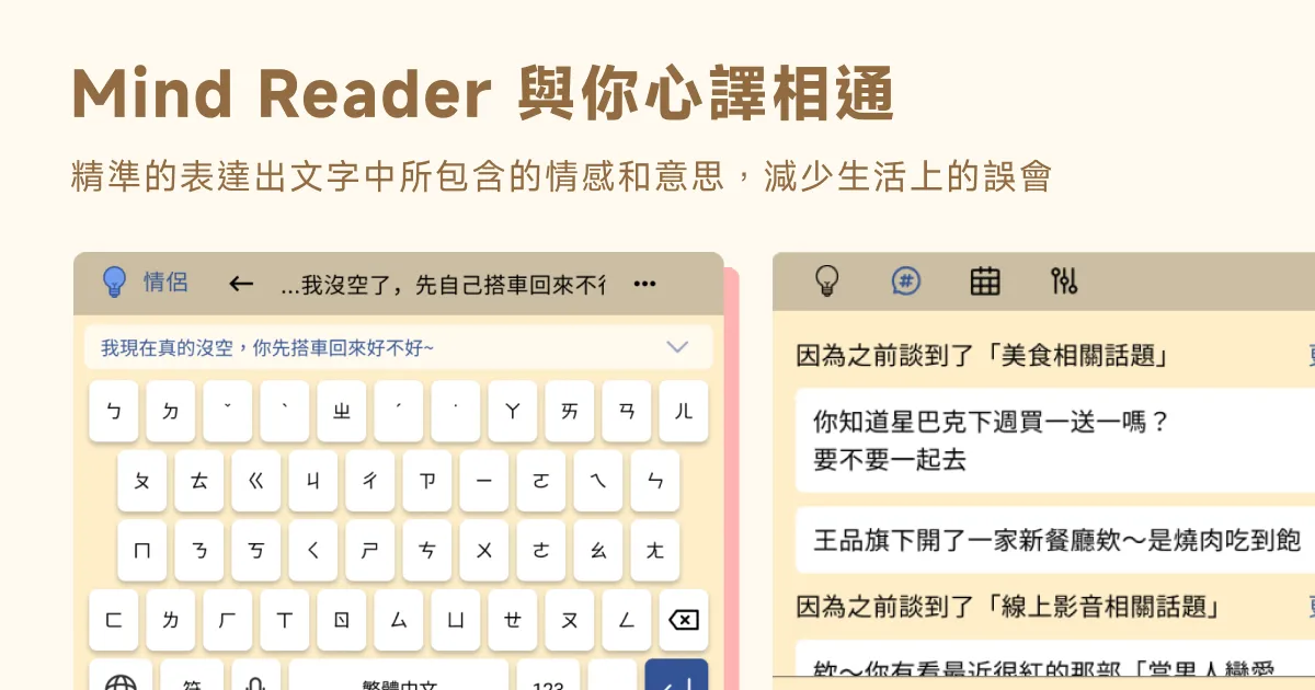 MindReader 與你心譯相通
