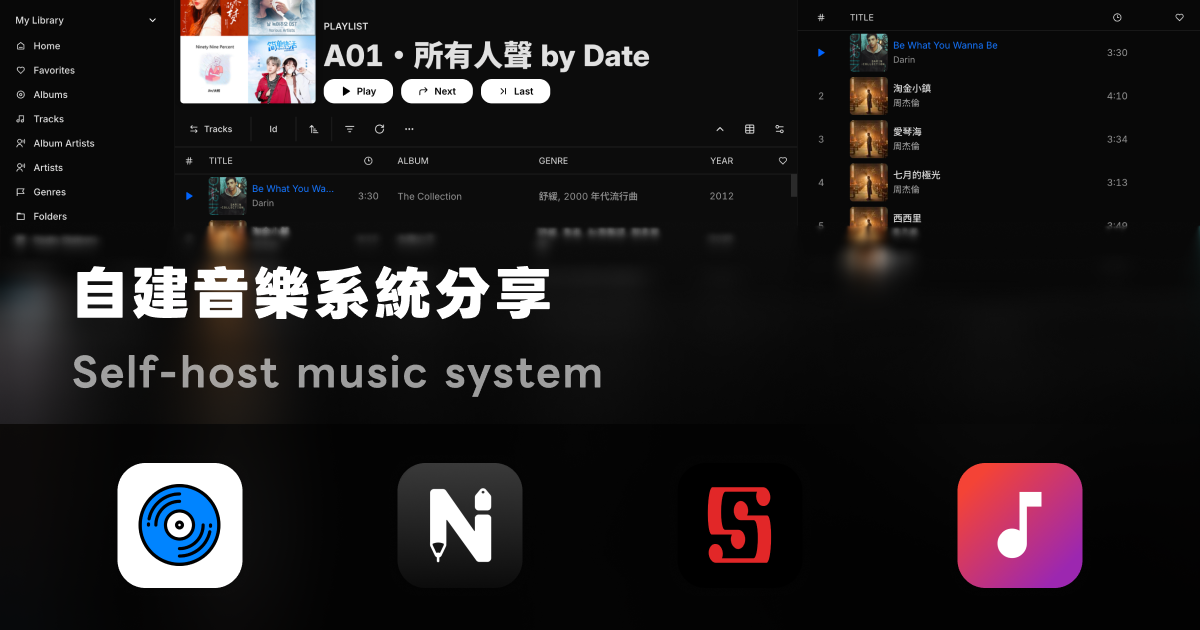 折騰數位音樂：從 Plex 到自建標籤管理系統
